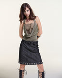Loop Top – Draped Cowl Neck Top by INTO.EIGHT