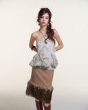 Tinted Top – Halter Neck Tulle Top by INTO.EIGHT