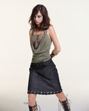 Loop Top – Draped Cowl Neck Top by INTO.EIGHT