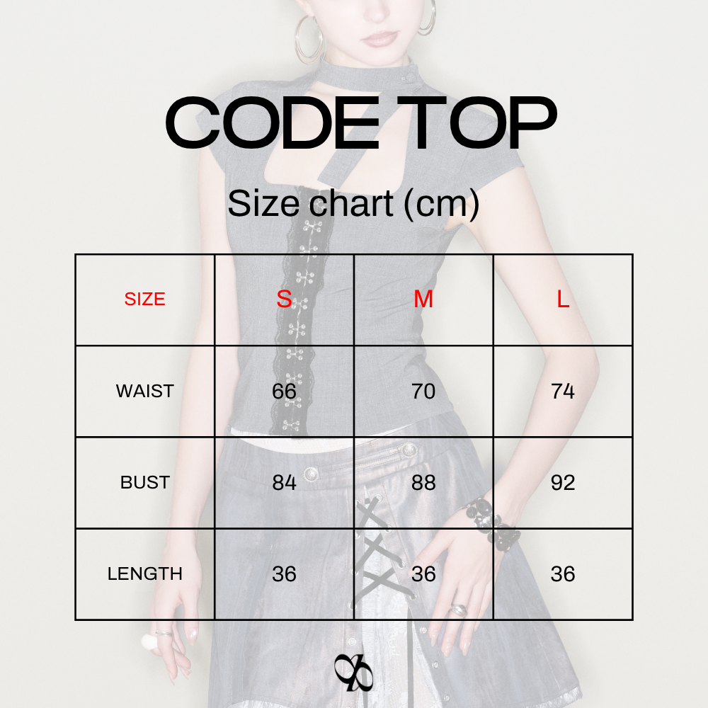 Code Top – Square Neck Corset Top by INTO.EIGHT